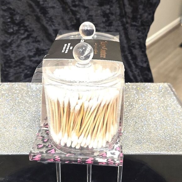 Juicy Couture Home Leopord Hearts Acrylic Cosmetic Organizers 2-PC Set - Picture 6 of 8